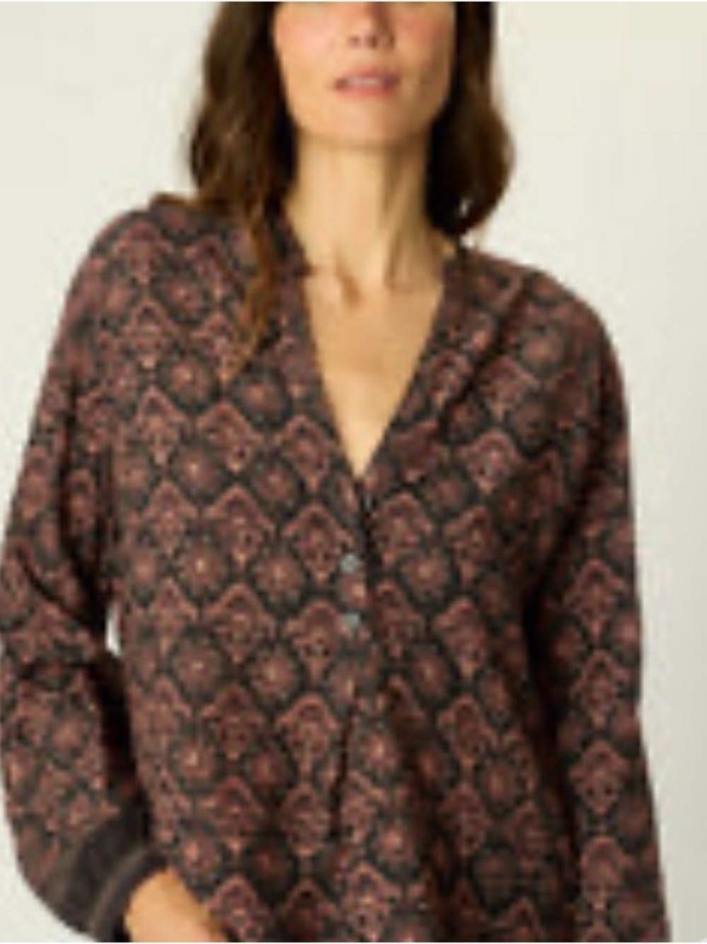 Natalie Martin iris black pink Top small